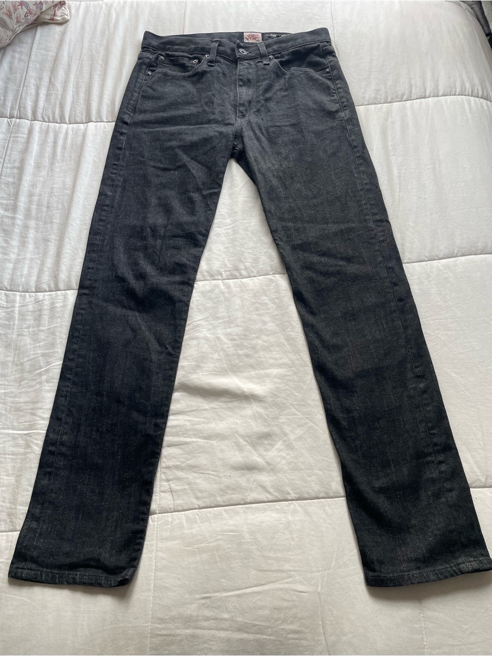 Rag And Bone Mens Fit 2 Slim Black Raw Wash Jeans 30‎ Classic Japanese Denim